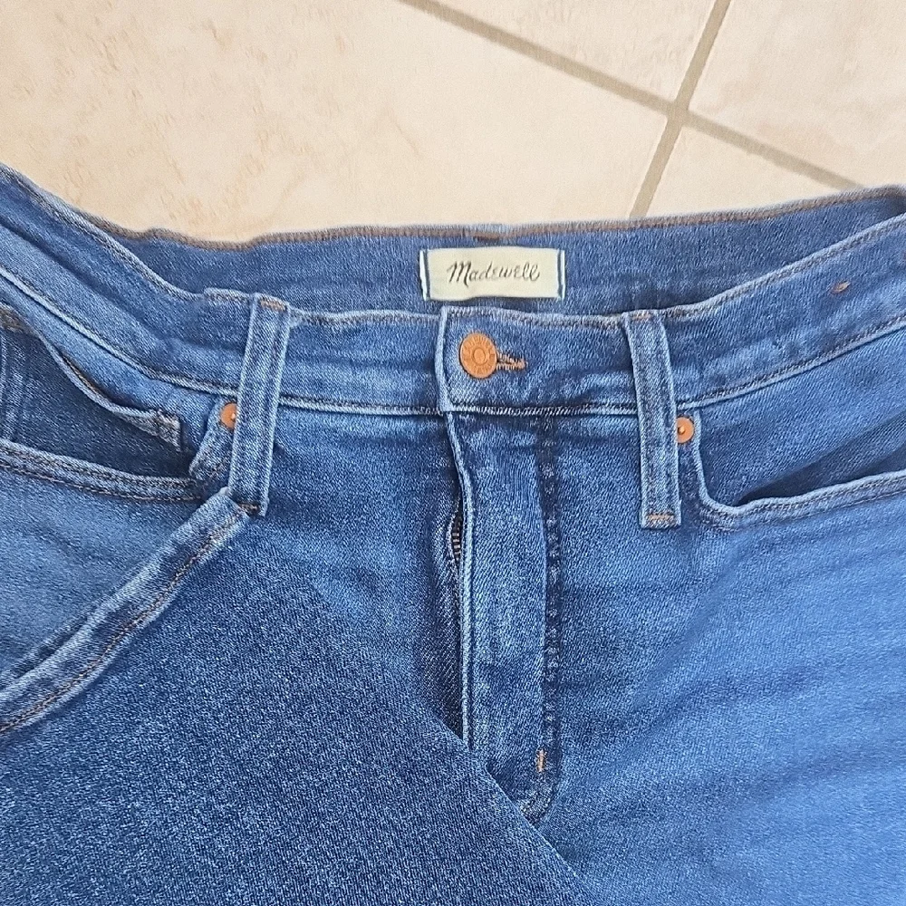 Madewell High-Rise Blue Denim Jeans - Picture 2 of 7